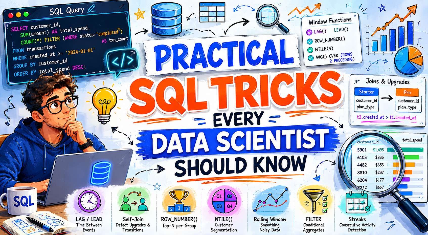 7 Practical SQL Patterns Every Data Scientist Should Know
