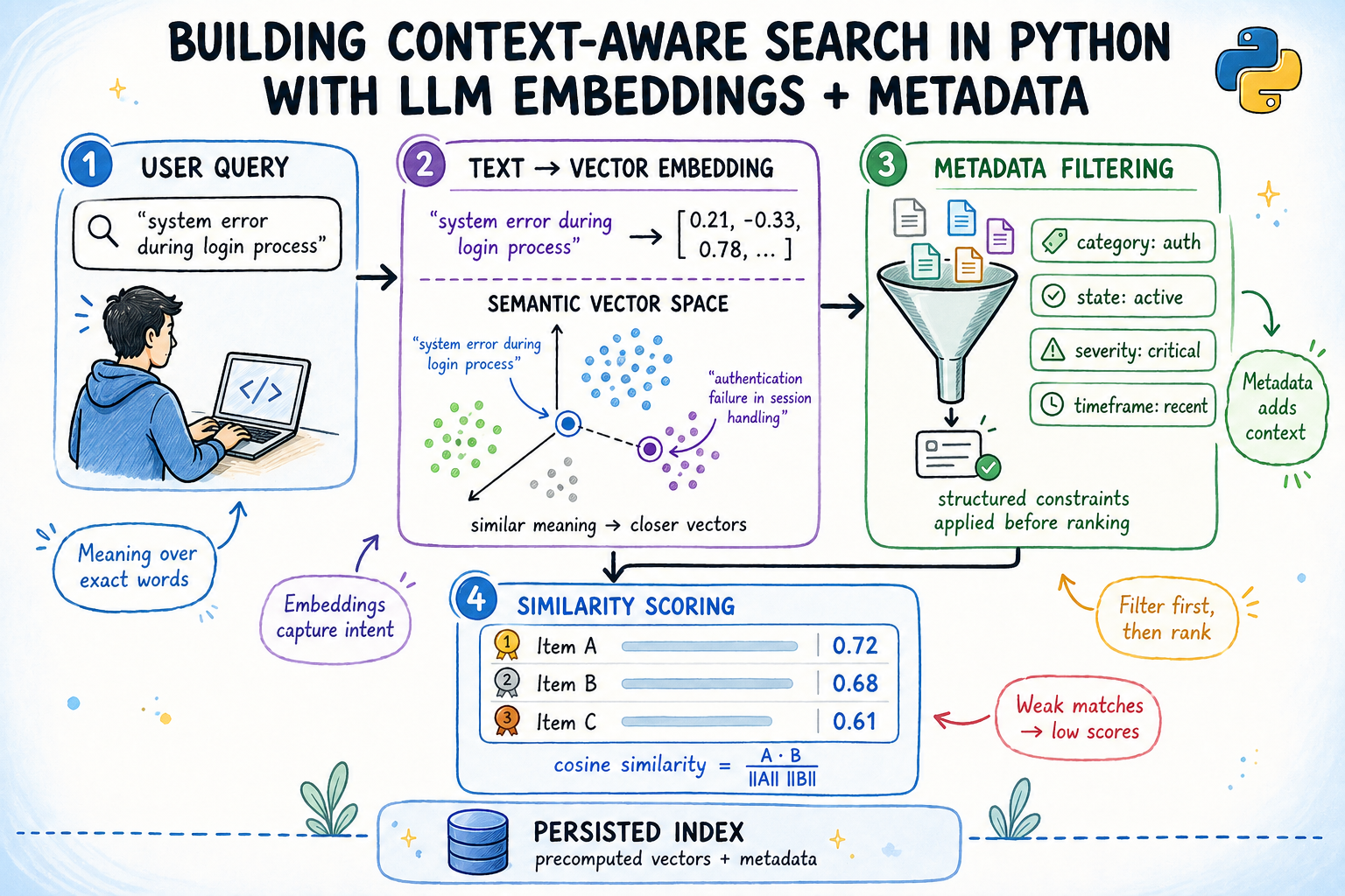 Building Context-Aware Semantic Search in Python with LLM Embeddings