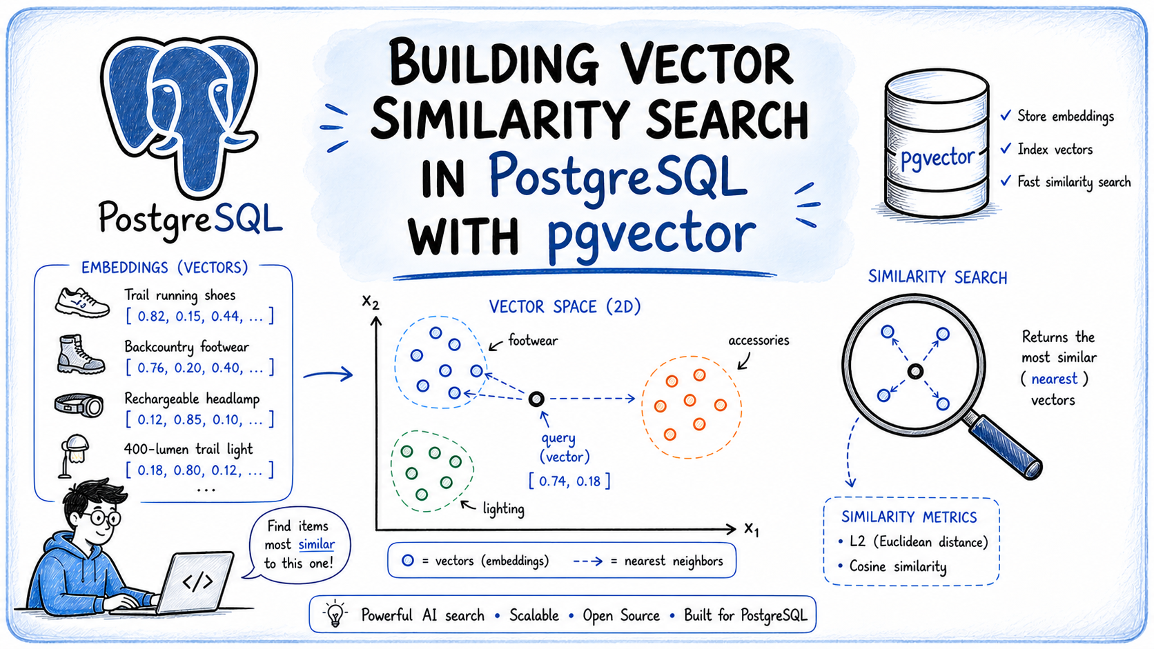Building Vector Similarity Search in PostgreSQL with pgvector