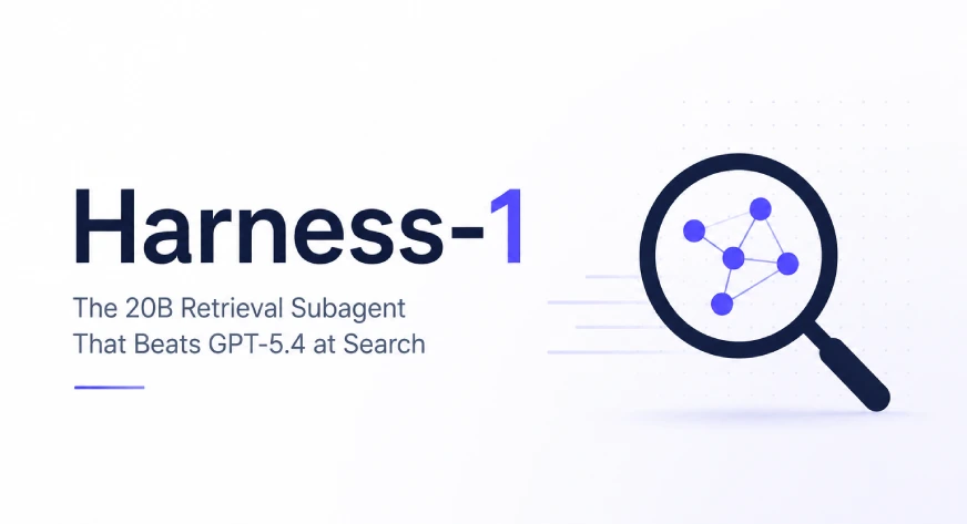 Harness-1: A Compact Retrieval Agent That Separates Search from State