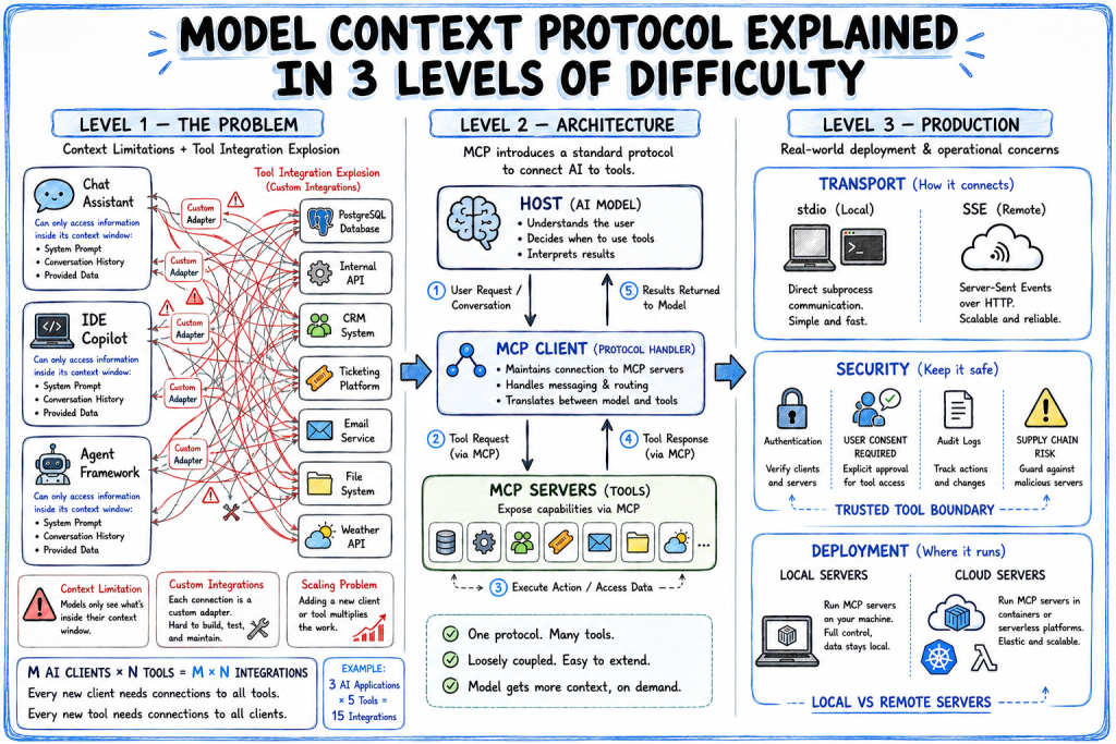 Model Context Protocol Explained in 3 Levels of Difficulty